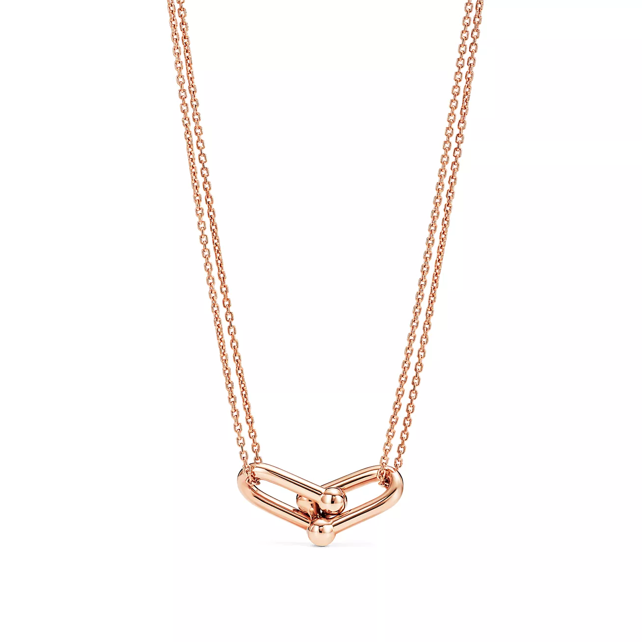 Tiffany HardWear Double Link Pendant in Gold-plated