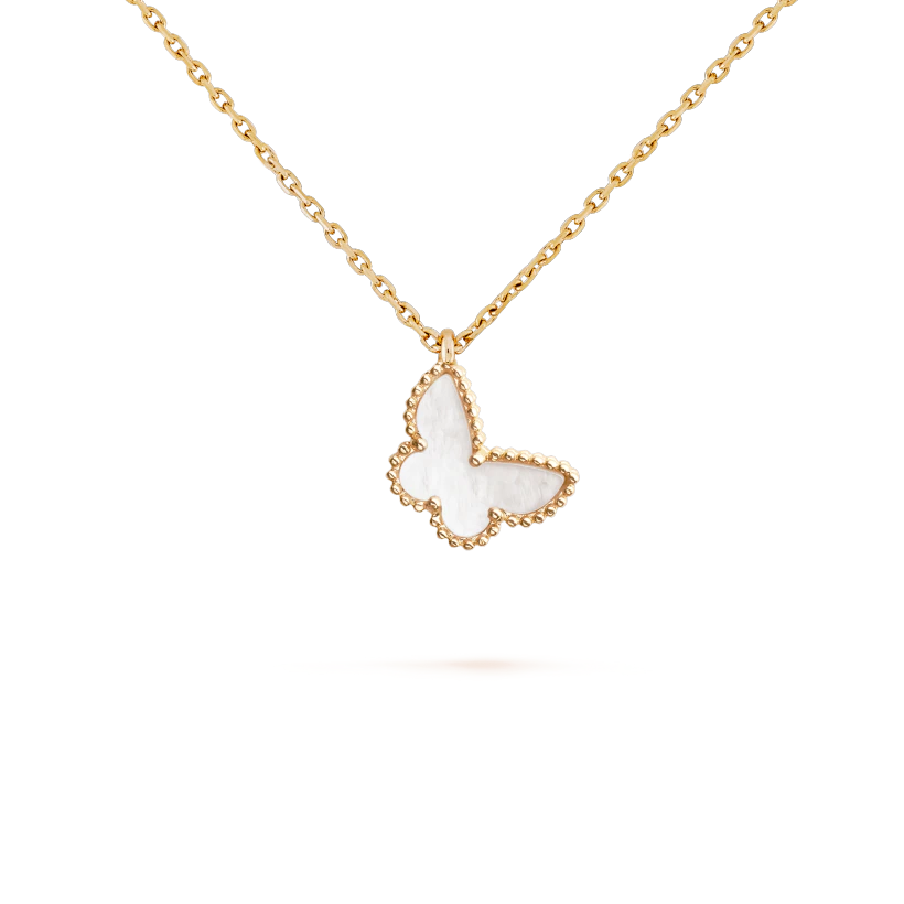 Van Cleef & Arpels Sweet Alhambra Butterfly Pendant Yellow Gold,